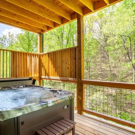 Allure Woods View Hottub Outdoor Dining Games